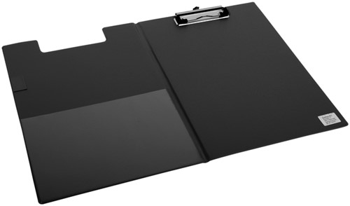 Klembordmap Qua A4 Stnd Pvc zw 100mm klem/penlus 1 Stuk