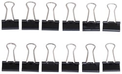 Papierklem MAUL 213 foldback 16mm zwart 12 stuks 12 Stuk-3
