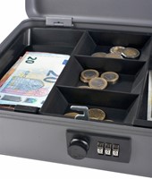 Geldkist Pavo cijferslot 300x240x90mm donkergrijs 1 Stuk-3