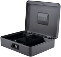 Geldkist Pavo cijferslot 300x240x90mm donkergrijs 1 Stuk-1