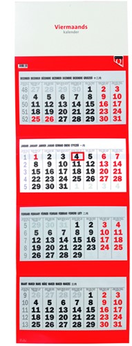4-maandskalender 2027 Quantore 1 Stuk