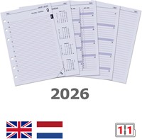 Agendavulling 2026 Kalpa A5 1dag/1pagina 1 Stuk-2