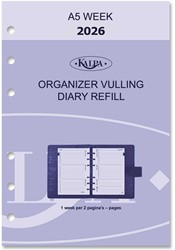 Agendavulling 2027 Kalpa A5 7dagen/2pagina's 1 Stuk