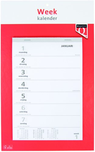 Weekkalender 2027 Quantore 1 Stuk