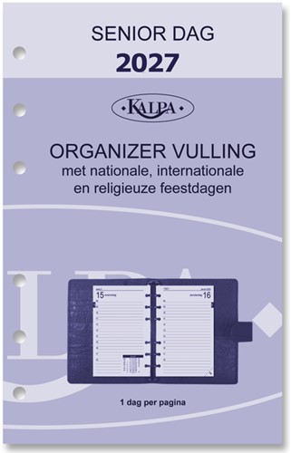 Agendavulling 2027 Kalpa Senior 1dag/1pagina 1 Stuk