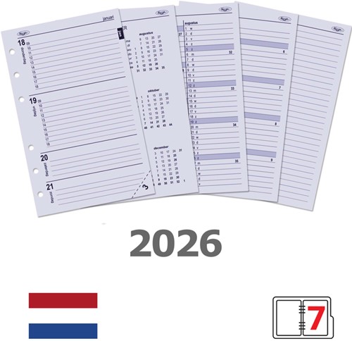 Agendavulling 2027 Kalpa Senior 7dagen/2pagina's 1 Stuk-2