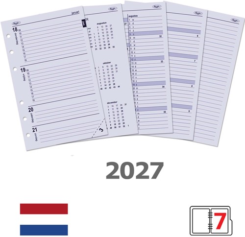 Agendavulling 2027 Kalpa Senior 7dagen/2pagina's 1 Stuk-2