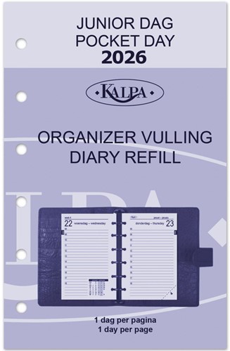 Agendavulling 2026 Kalpa Pocket 1dag/1pagina 1 Stuk