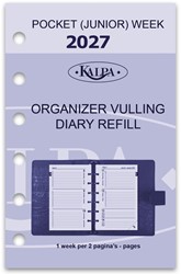 Agendavulling 2027 Kalpa Pocket 7dagen/2pagina's 1 Stuk