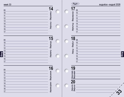 Agendavulling 2027 Kalpa Pocket 7dagen/2pagina's 1 Stuk-5