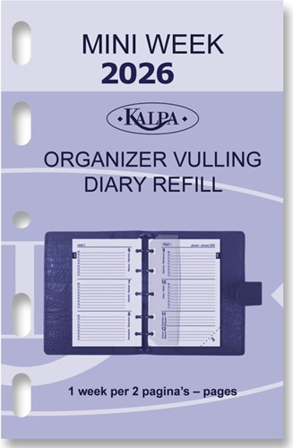 Agendavulling 2026 Kalpa Mini 7d/2p 1 Stuk