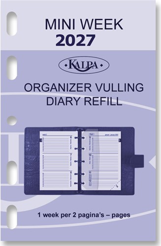 Agendavulling 2027 Kalpa Mini 7d/2p 1 Stuk