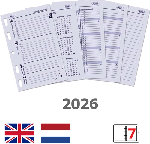 Agendavulling 2026 Kalpa Mini 7d/2p 1 Stuk-2