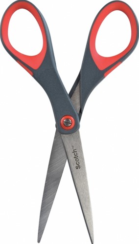 Schaar Scotch 18cm precision rood blister 1 Stuk-3