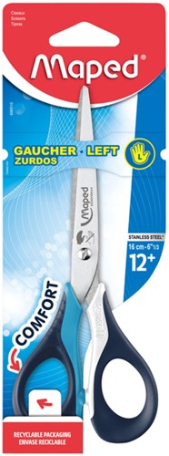 Schaar Maped Sensoft 16cm links assorti 1 Stuk