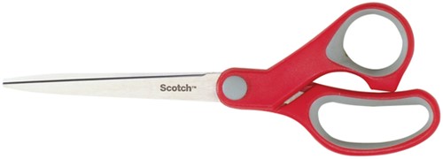 Schaar Scotch 18cm comfort rood blister 1 Stuk