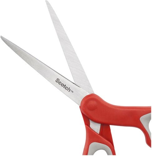 Schaar Scotch 18cm comfort rood blister 1 Stuk-3