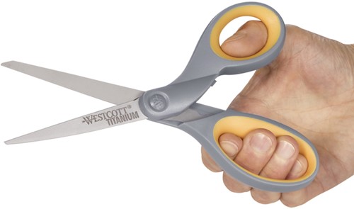 Kantoorschaar Westcott 210mm titanium 1 Stuk-2