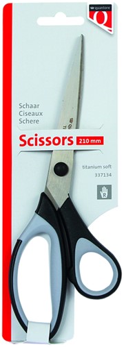 Schaar Quantore 210mm titanium + soft grip handvat 1 Stuk-2