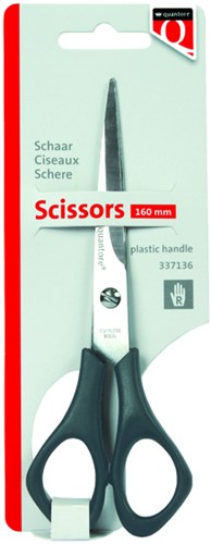 Schaar Quantore 160mm +plastic handvat zwart 1 Stuk-2