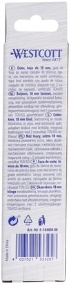 Snijmes Westcott premium 18mm schuif rood 1 Stuk-7