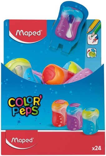 Puntenslijper Maped Color'Peps 2gaats display 24st 1 Stuk-2