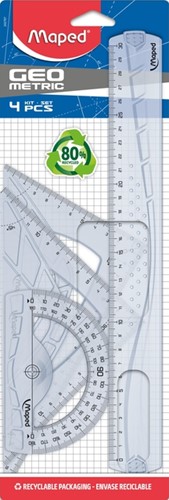 Linialenset Maped Geometric 4delig 1 Stuk