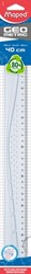 Liniaal Maped Geometric 40cm transparant 1 Stuk