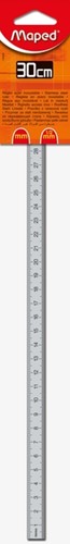 Liniaal Maped metaal 30cm 1 Stuk