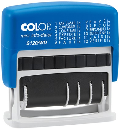 WOORD-DATUMSTEMPEL COLOP 120 MINI-INFO DATER FRANS 1 Stuk
