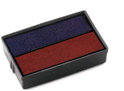 Stempelkussen Colop E102 blauw en rood 1 Stuk
