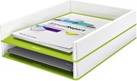BRIEVENBAK LEITZ WOW A4 WIT/GROEN 1 Stuk-2