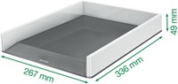 Brievenbak Leitz Wow A4 wit/grijs 1 Stuk-2