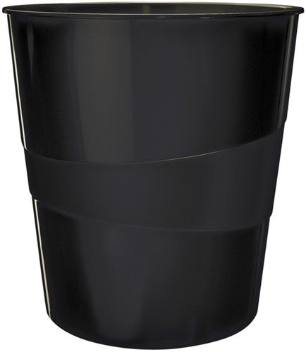 PAPIERBAK LEITZ WOW 15 LITER ZWART 1 Stuk