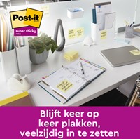 Memoblok Post-it 6920 Super Sticky 76x76mm geel 1 Stuk-4