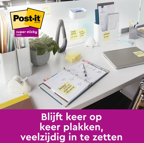Memoblok Post-it 6920 Super Sticky 76x76mm geel 1 Stuk-4