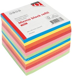 Memoblok Quantore 90x90mm 700v Losbladig assorti 700 Vel