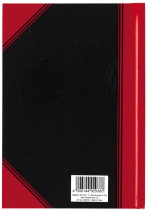 Notitieboek Bantex zwart/rood A5 lijn 70gr 96vel 1 Stuk-1