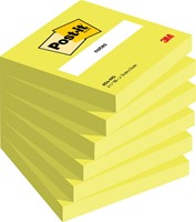 Memoblok Post-it 654 76x76mm neon groen 100 Vel
