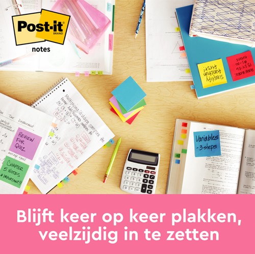 Memoblok Post-it 655 76x127mm neon geel 100 Vel-3