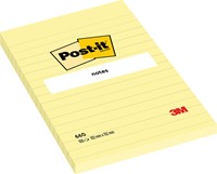 Memoblok Post-it 660 lijn 102x152mm canary yellow 1 Stuk-1