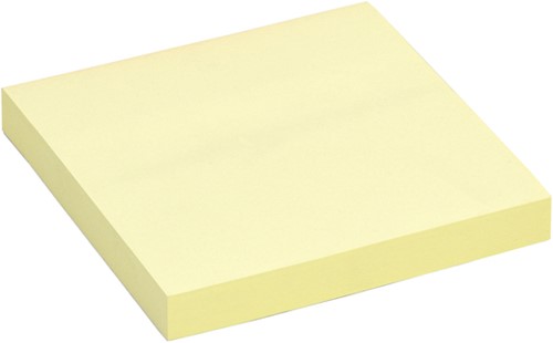Memoblok Quantore 76x76mm geel 100 Vel
