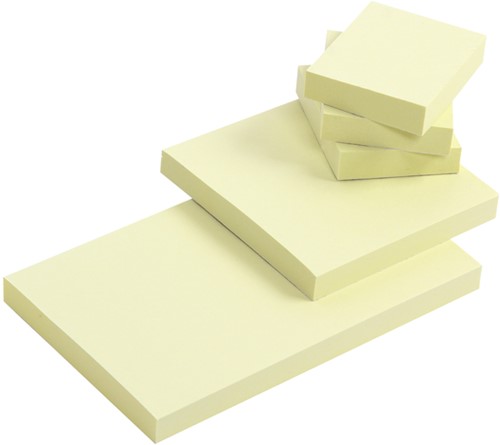 Memoblok Quantore 38x51mm geel 3 stuks 3 Stuk-1