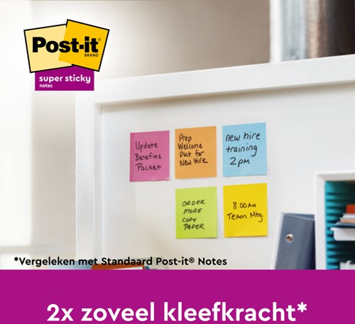 Memoblok Post-it 2028 Super Sticky 76x76mm gl 1 Stuk-3