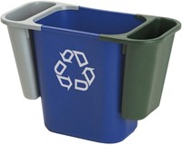 Papierbak Rubbermaid recycling medium 26L blauw 1 Stuk-2