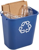 Papierbak Rubbermaid recycling medium 26L blauw 1 Stuk-3