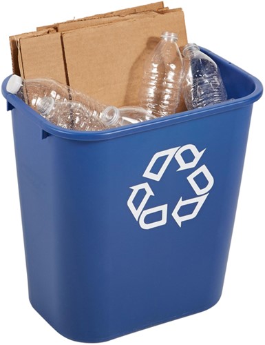 Papierbak Rubbermaid recycling medium 26L blauw 1 Stuk-3