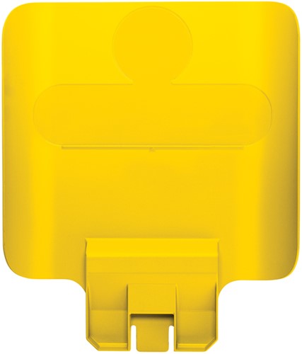 Paneel Rubbermaid Slim Jim RS voor label geel 1 Stuk