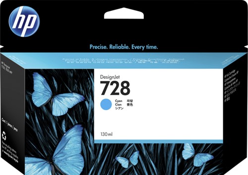 Inktcartridge HP F9J67A 728 blauw 1 Stuk