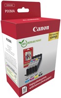 Inktcartridge Canon CLI-581 4 kleuren + papier 4 Stuk-3